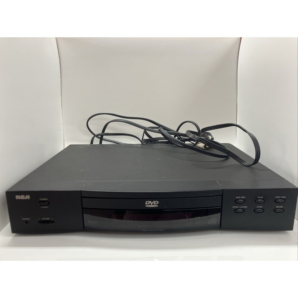 RCA DVD Player Model RC5210P Black VINTAGE 1998 - S Video AV PCM Out - TESTED